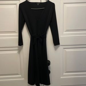 Classic black banana republic wrap dress